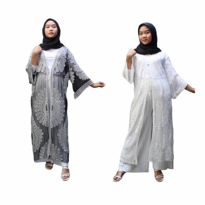 Murah Outer Tile Panjang / Lace Outer Matahari