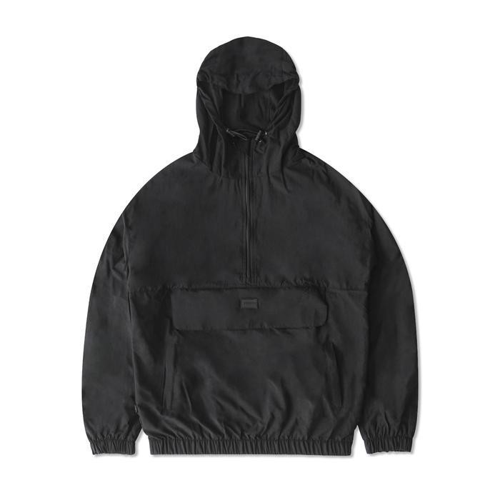 Throox Jaket Ortus Black Parasut Anorak
