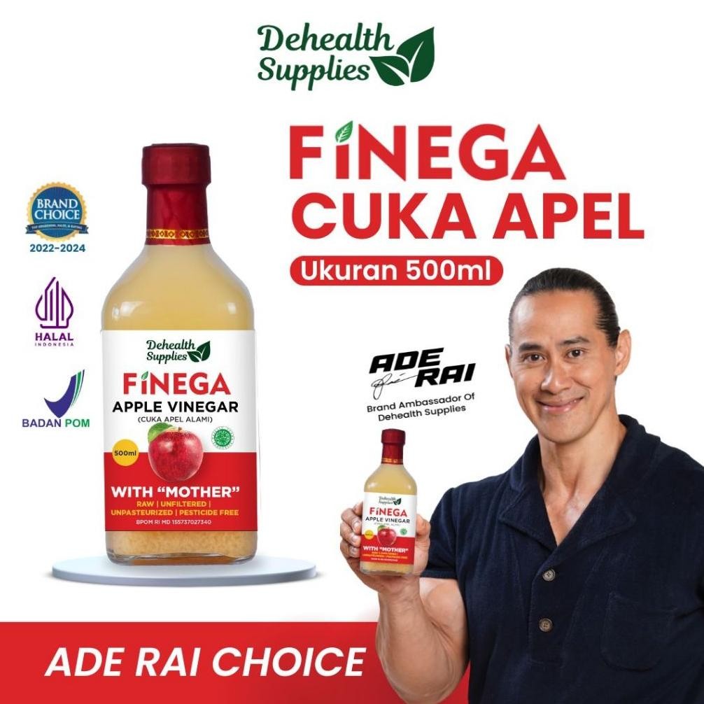 

Baru Dehealth supplies FINEGA CUKA APEL 500ml KACA !!