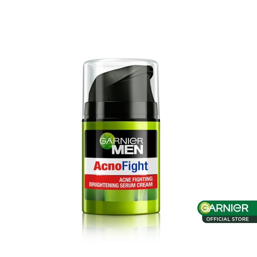 Special - Garnier Men Acno Fight Acne Fighting Whitening Serum Cream Skin Care - 40ml ..