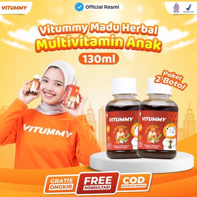 

BEBAS ONGKIR - Vitummy - Madu Herbal Untuk Anak Paket 2 Botol