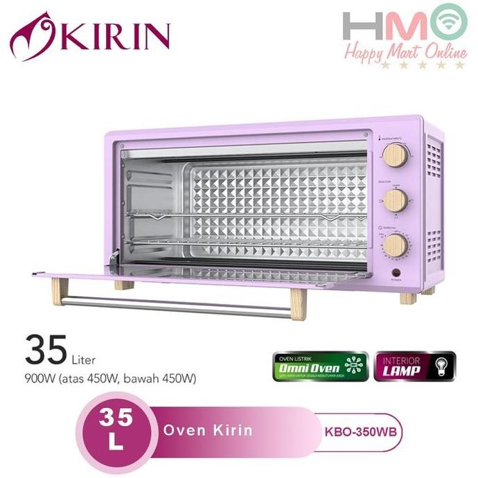 Kirin Oven 35 Liter Kbo-350 Low Watt Pemanggang Omni Oven Wide Body Lebar Toaster 35L Kirin Kbo 350 