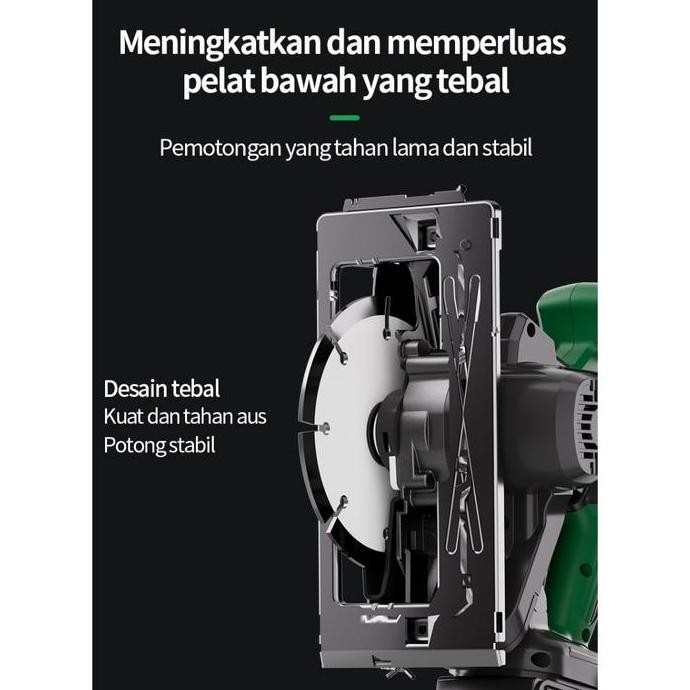 CodTanzu 7 Inch Circular Saw / Mesin Gergaji / Mesin Potong/Mesin Gergaji Circular Saw Logam Dudukan
