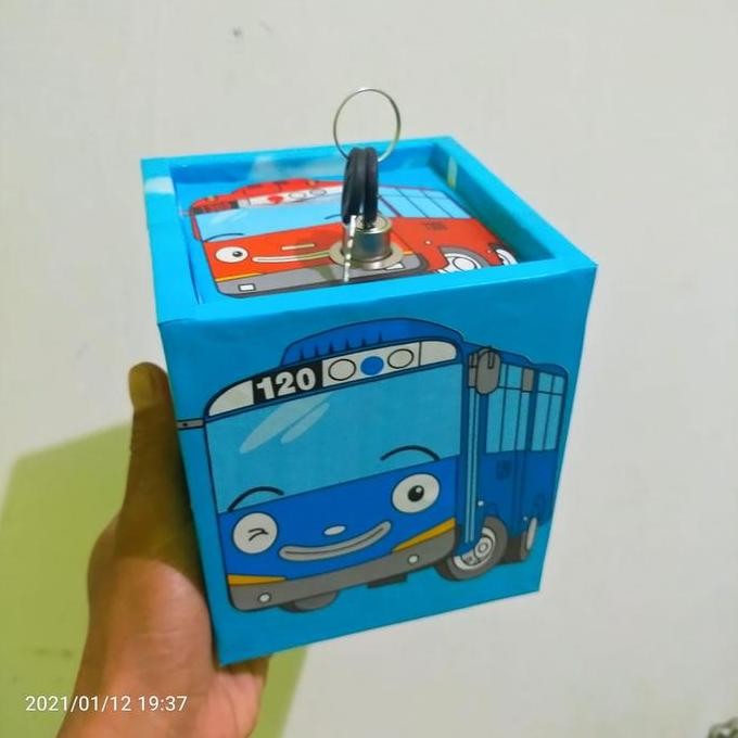 Baru Celengan Karakter Tayo Ukuran Sedang Mainan Edukasi Anak