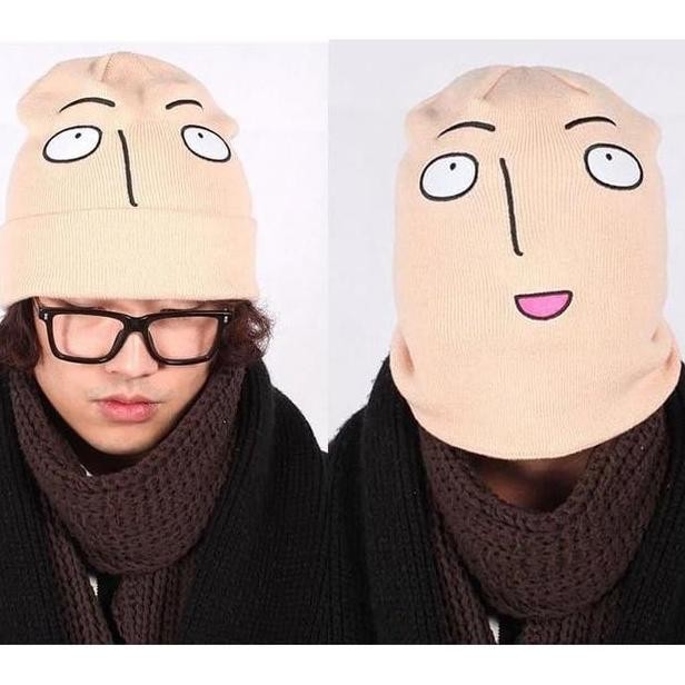 Topi Kupluk Topeng Saitama One Punch Man Man Jepang