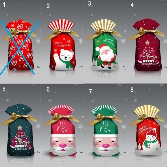 

Ready Kemasan Aksesoris Natal Kantong Serbaguna Christmas Gift Hampers Kado