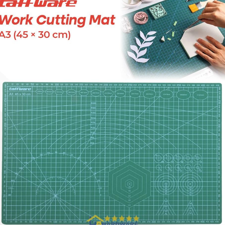

Taffware Alas Potong Work Cutting Mat Pad A3 45X30Cm