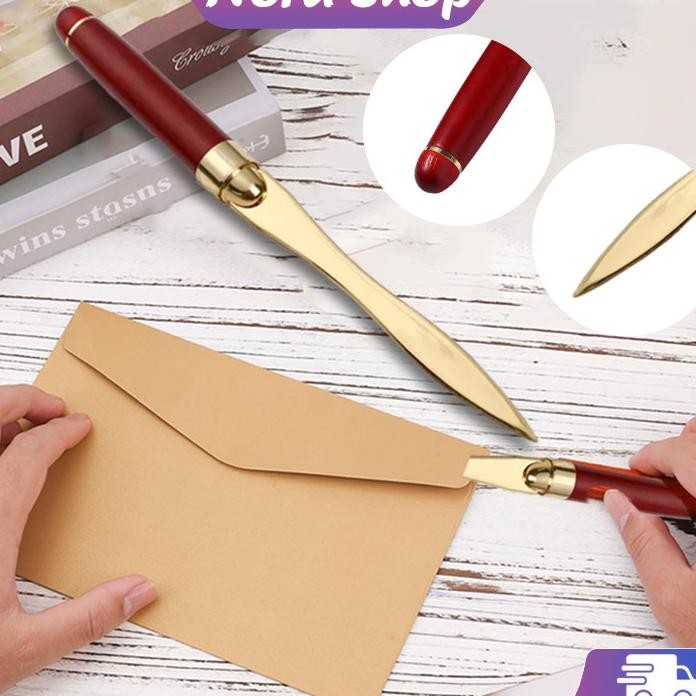 

Pemotong Kertas Hadiah Letter Opener Pembuka Surat Gagang Rosewood