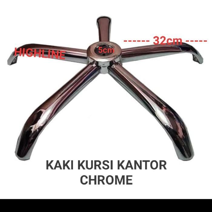 Kaki Kursi Kantor Besi Chrome 320 Original Dan Terpercaya