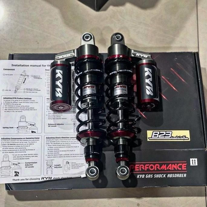 Promo shock kyb elite rx king tiger gl pro 330mm double klik original kyb japan quality shock reboun