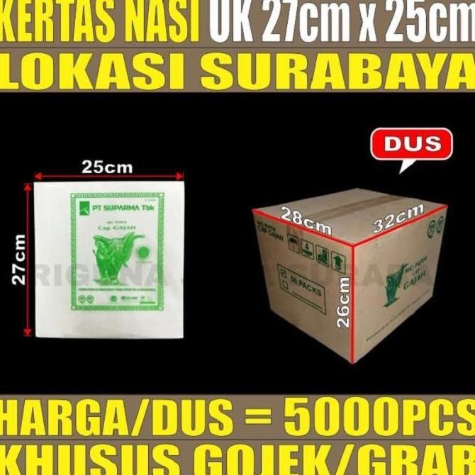 

(Allthebest) Gojek Kertas nasi 5000pcs Dus kfc pembungkus anti lengket murah