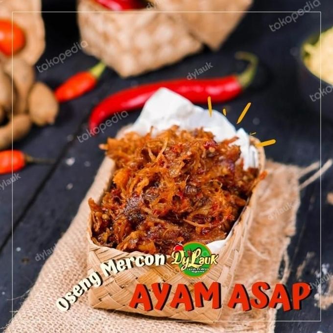 

(Allthebest) OSENG DYLAUK AYAM ASAP SUWIR PEDAS MANIS