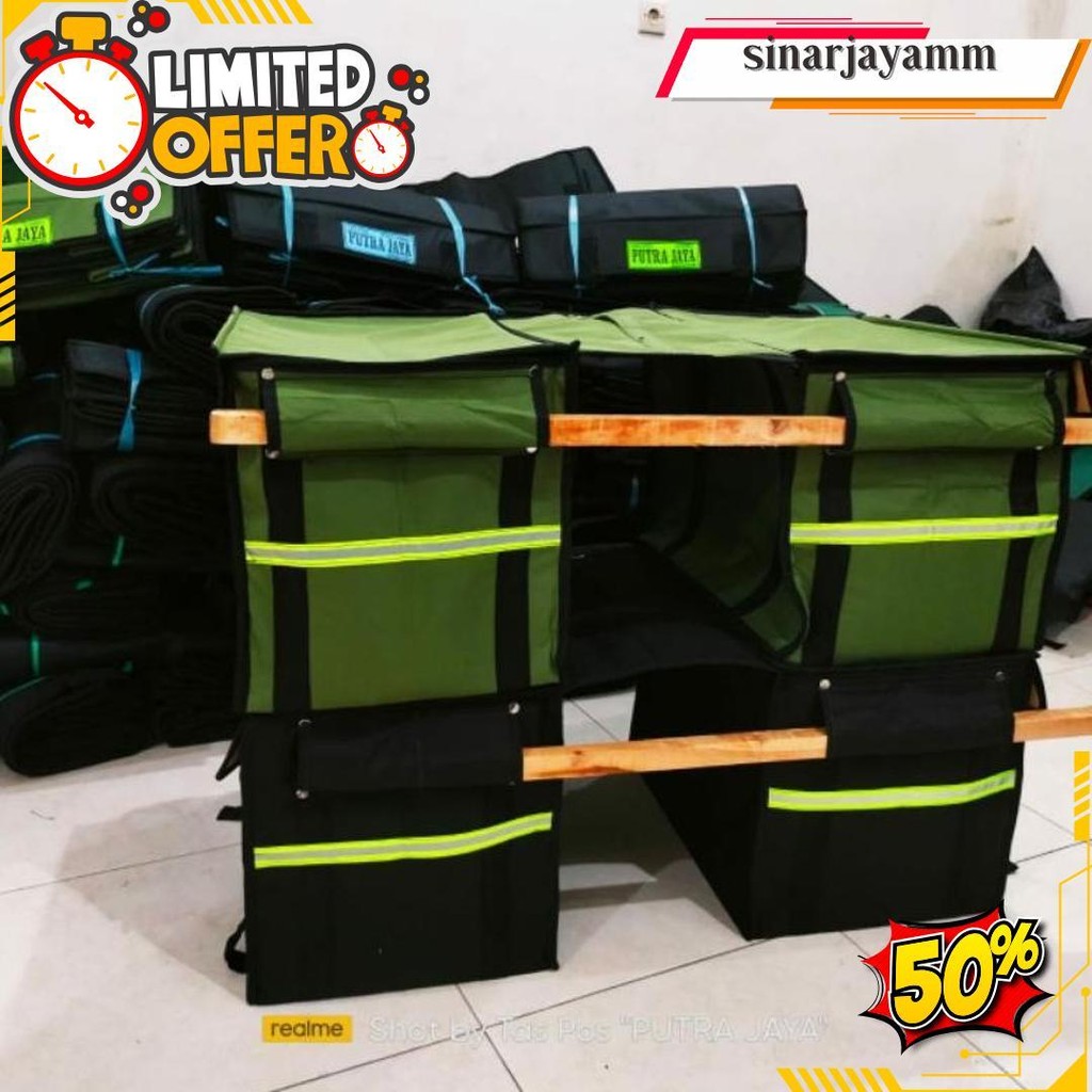 Tas Pos Putra Jaya/Tas Kurir Putra Jaya/Srandul/Obrok Jumbo/Tas Kurir/Tas Rengkek Motor/Tas Ronjot C