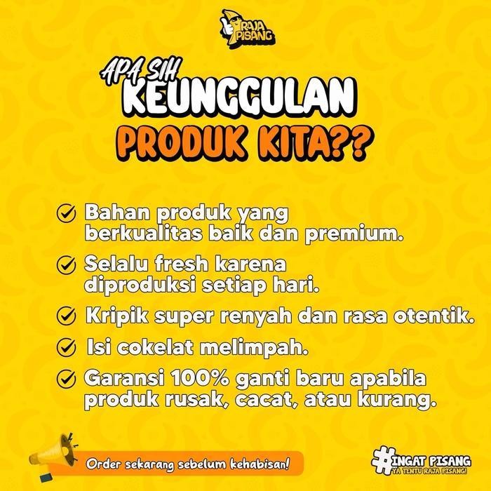 

Ccf Paket Sehati Kripik Pisang Coklat Lumer 2Pcs 500Gr (1 Coklat 1 Matcha Greentea) Keripik Food