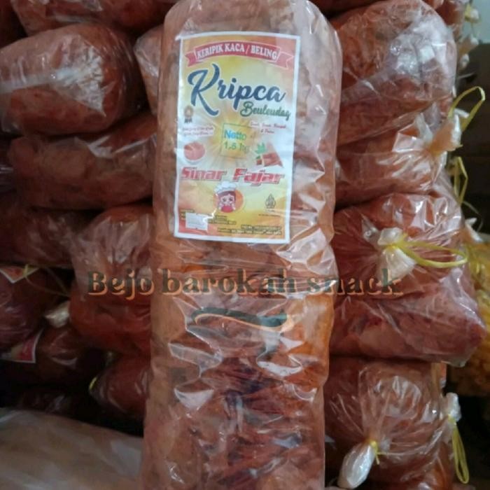 

CCF 1KG KRIPIK KACA,KRIPIK KACA Food Snack Keripik Pedas Kripca