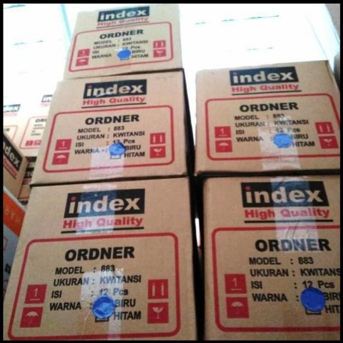 

Promo Ordner Index Kwitansi 7Cm Htm & Biru - 1 Dus Isi 12