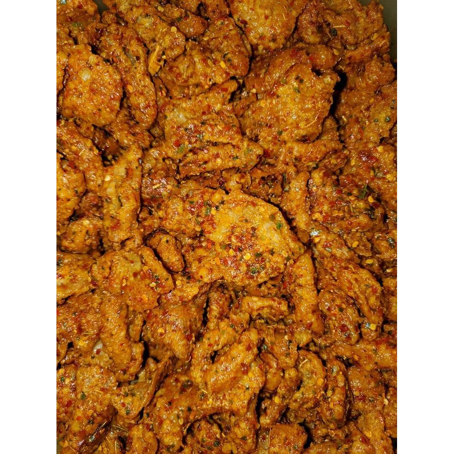 

Ccf 1/2Kg - Kulit Ayam Crispy Pedas Daun Jeruk Snack Cemilan