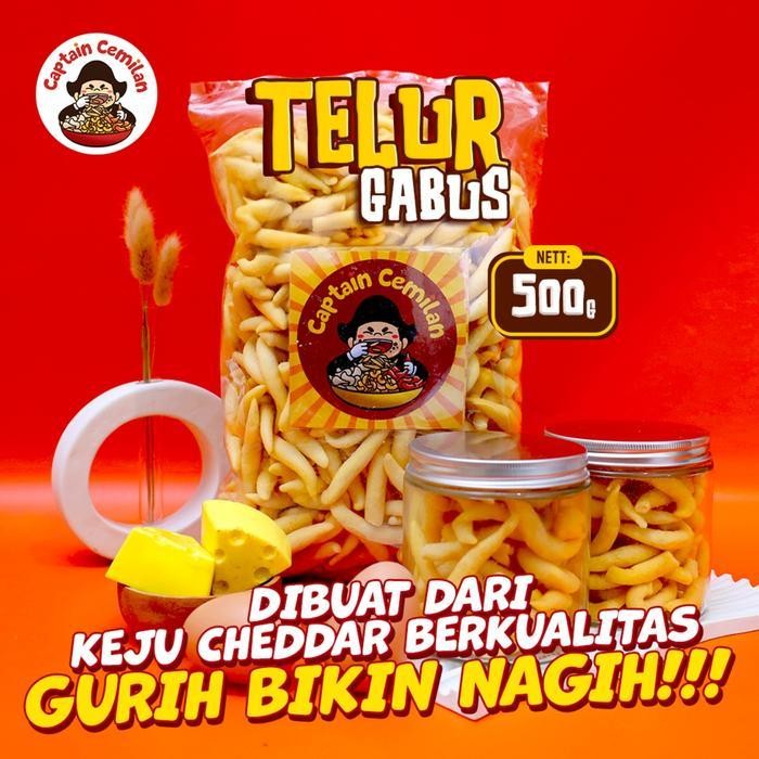 

Ccf 500Gr - Telor Gabus Keju Gurih Renyah Captain Cemilan Bandung