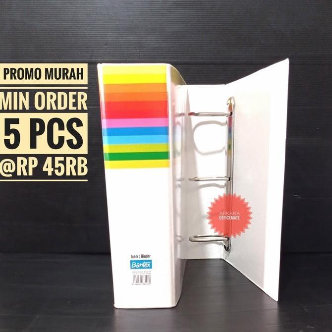 

Promo Ordner Bantex A4 3 Ring 65Mm 8662 07 Putih | Binder 3D Murah Berkualitas