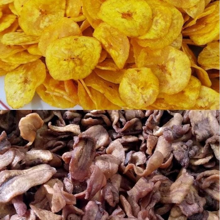 

Ccf Paket Bundling 1Kg Keripik Pisang Kepok Dan Kripik Sale Kering Snack