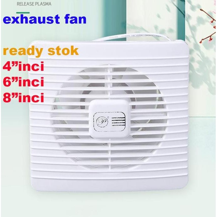 BEBAS ONGKIR - exhaust fan kipas ventilasi kamar mandi dapur penghilang bau knalpot volume udara bes