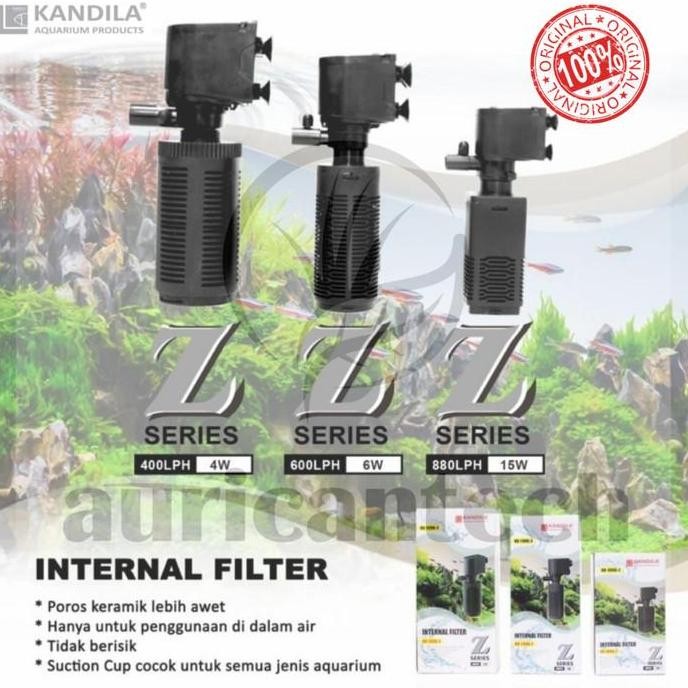 Tersedia Kandila Z Series Internal Filter KD-1100L-Z 600 L/H Filter Aquarium