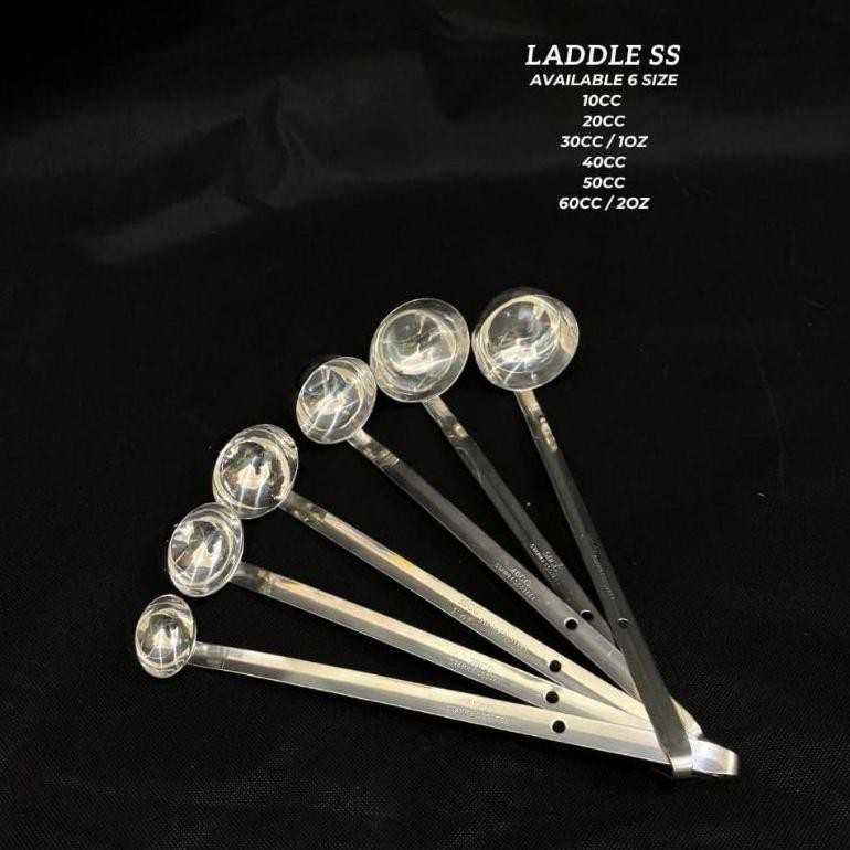 Bisa Cod Ladle Stainless Steel / Silver / Gold / Ladle Ladel Sendok Centong Takar Ukur / Warna Silve