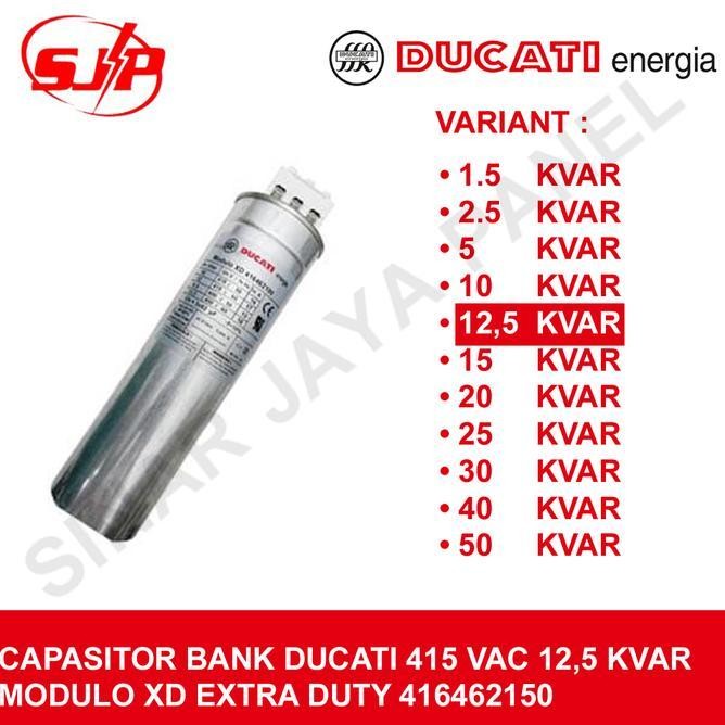 Capasitor Kapasitor Bank Ducati 12.5Kvar 415Vac Modulo Xd 416462150