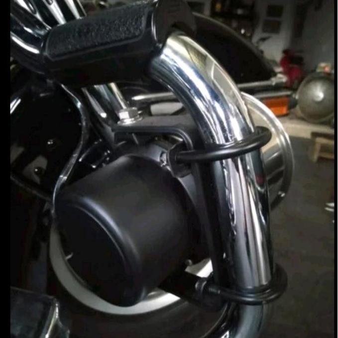 Klakson Sirene Tanpa Modul + Auxiliary Switch Horn Siren Slim U Harley Goldwing Kualitas Terbaik Har