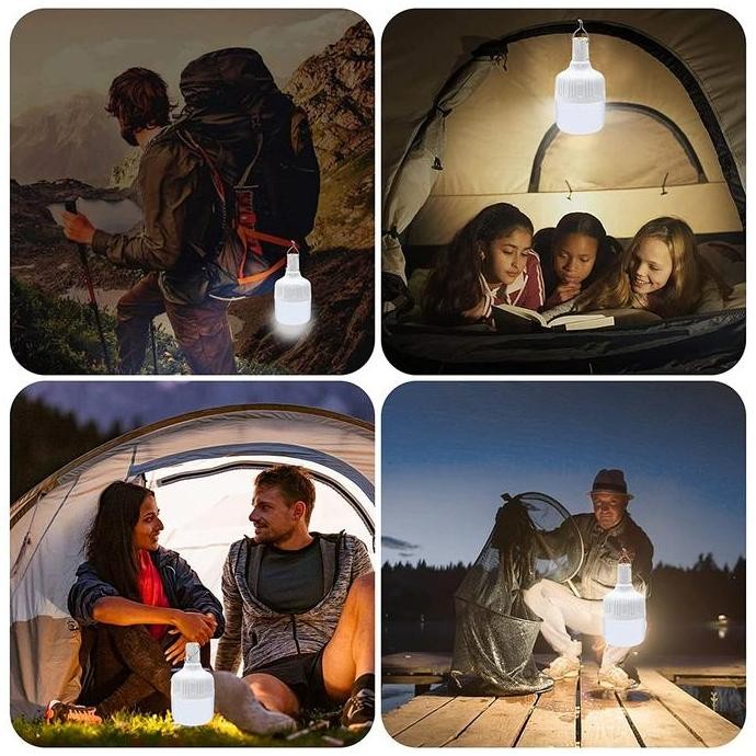 Lampu gantung outdoor lampu emergency cas bohlam lampu usb tenda
