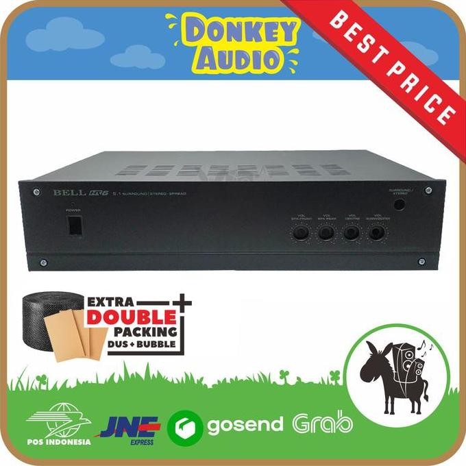 BOX HR6 HR 6 HR-6 5.1 POWER TONE AMPLIFIER AUDIO CASING AMPLIFIER BELL ORIGINAL DAN TERPERCAYA