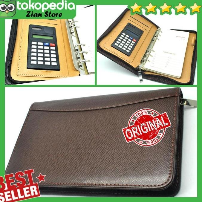 

Tersedia Buku Catatan Binder Kulit + Kalkulator Notebook Note Praktis