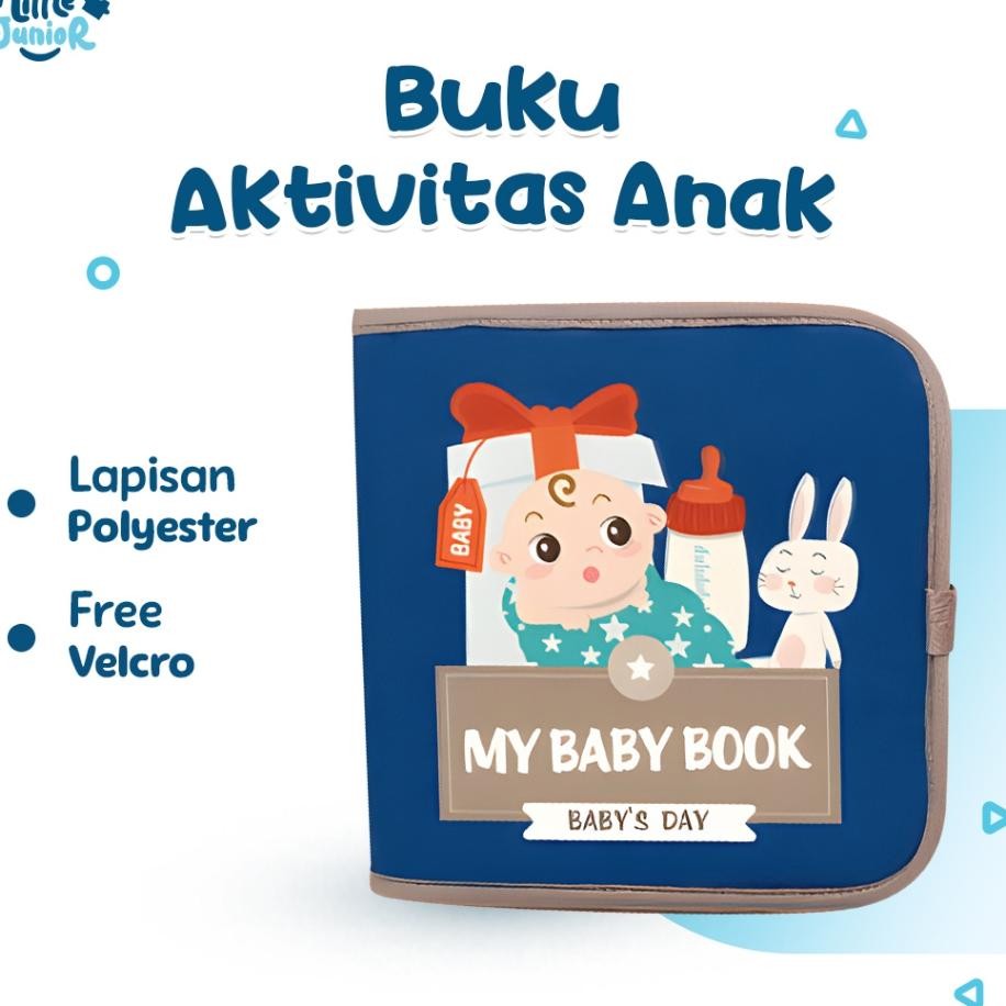 Little Junior Diy Busy Board Quiet Book Busy Book Kain Flanel Mainan Edukasi Anak