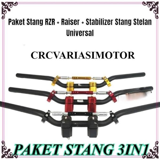 #CRC#PAKET STANG RZR 3IN1 STANG+RESER STANG+PALANG STANG STLEAN BEAT STREET X RIDE PCX SATRIA FU VIX