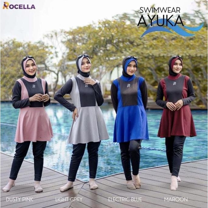 Rocella Ayuka Baju Renang Wanita Muslimah - Baju Diving Wanita