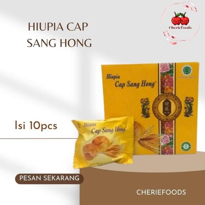 

Kue Kering Hiu Pia Cap Sang Hong Isi 10pcs Camilan Tradisional Stok Terbatas