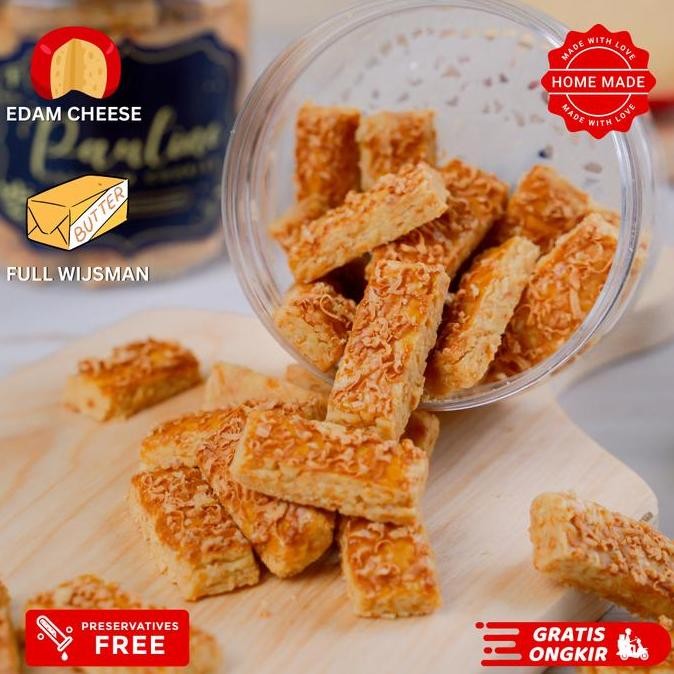 

Kaastengels Premium Cheese - Pauline Kue Kering Lebaran Stok Terbatas