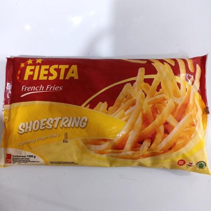 

Fiesta Shoestring Kentang 1Kg Kentang Goreng Beku Pasti Ori