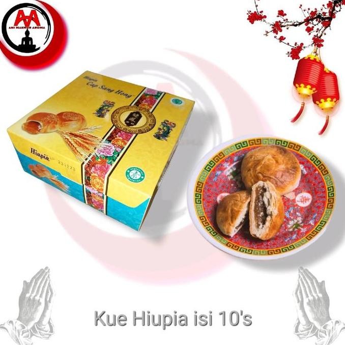 

Kue Vegetarian Hiu Pia Cap Sang Hong isi 10pcs - Kue Tradisional Stok Terbatas