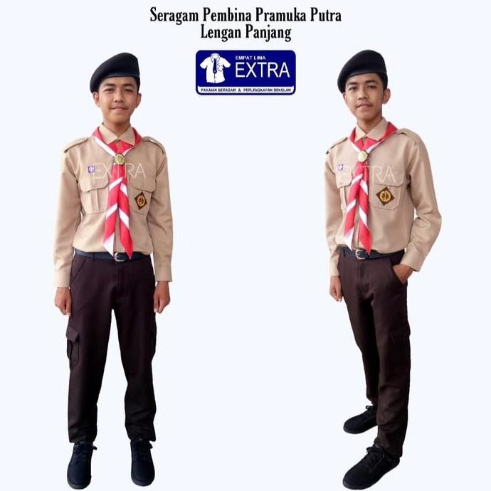 (Allthebest) Baju Pembina Pramuka Rafilo Putra Lengan Panjang