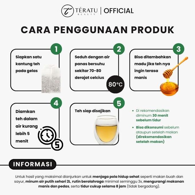 

Teratu Beauty Skin Health Tea - 30 Tea Bag (Teh Herbal Spearmint Untuk Jerawat Hormon Dan Pcos) Terlaris