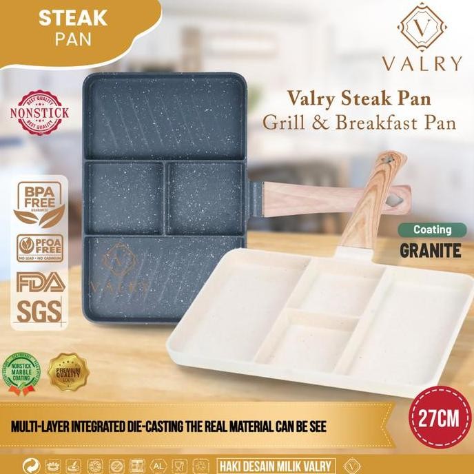 NC VALRY Steak pan panci grill pan alat panggang anti lengket WAJAN BREAKFAST telur egg pan alat Pen