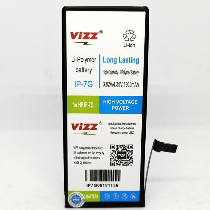 Baterai Batre Vizz Iphone 7G Original Vizz MURAH