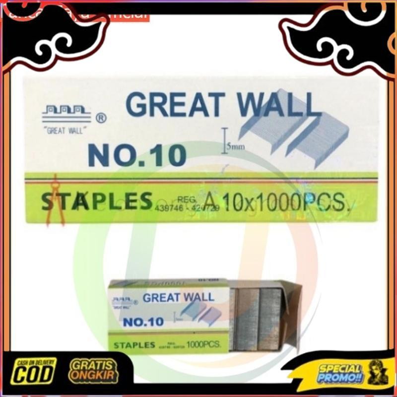 

Cod [Atk] Isi Steples Greatwall No.10 Isi 10 Pack | Isi Stepler | Refil Steples | Stepler Reffil