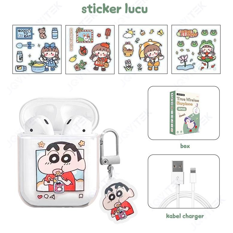 Terjangkau (100% ORI )Headset Bluetooth hengset tws Lucu Transparan True Wireless TWS Earphone erpho