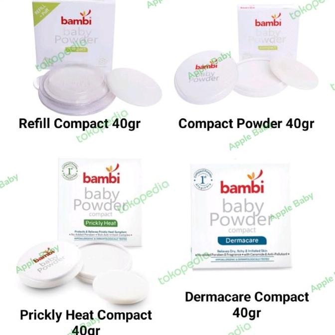 Bambi Baby Compact 40Gr - Bedak Padat Bayi - Bedak Bayi