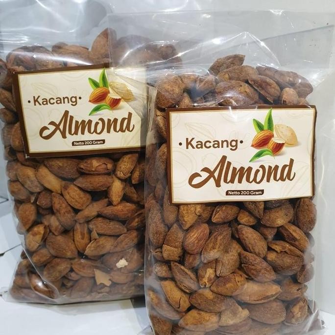 

Kacang Almond Panggang Roasted 1 Kg Kacang Almond Cangkang Rasa Susu Pasti Promo