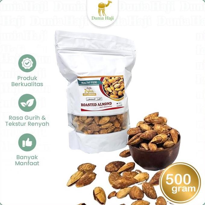 

Kacang Almond Roasted ( Kacang Panggang ) In Shell Usa /500Gr Murah Pasti Ori
