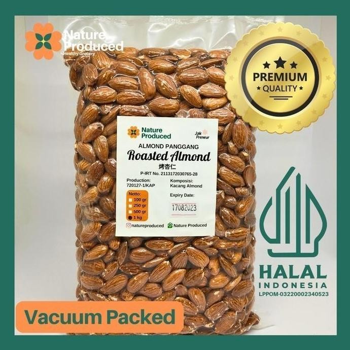 

Nature Produced Almond Panggang Tanpa Garam - Kaya Protein & Serat Vegan Camilan Sehat Halal Indonesia Vacuum Packed Pasti Promo