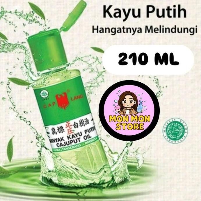 Minyak Kayu Putih Cap Lang 210 Ml / Cap Lang Minyak Kayu Putih 210 Ml